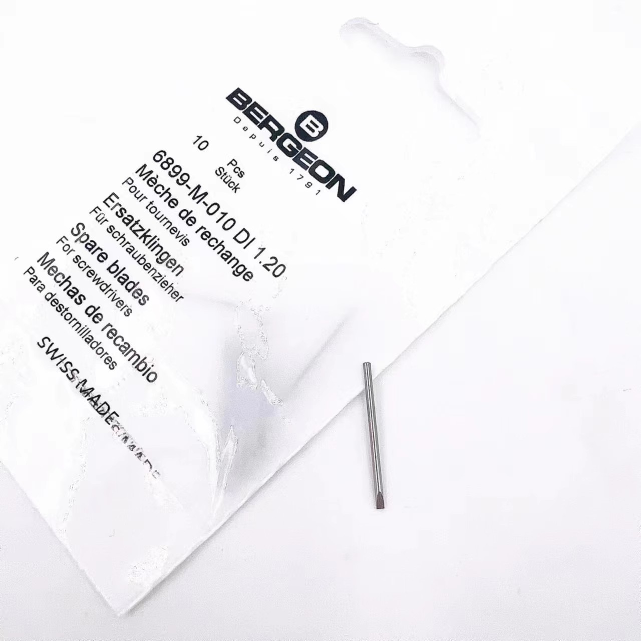 瑞士原装 博格BERGEON不锈钢螺丝刀头 螺丝批头刀玉 6899 单支价