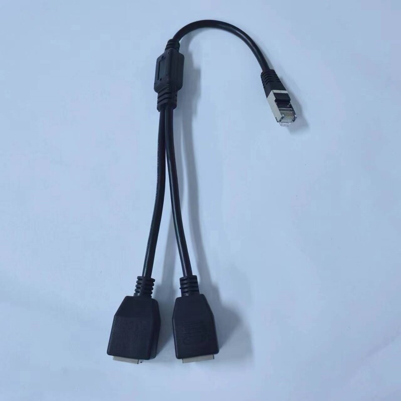 RJ45 Extension Line One-to-Two Network Cable Adapter Connection Line One Male 2 Bus Two-to-One Network Port Extension