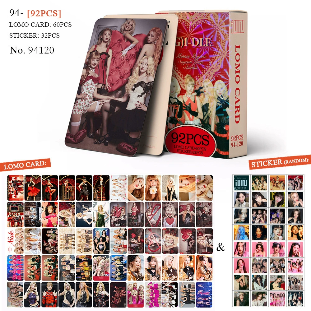 Набор 92 карточки с фото, BTS BPSKTWICE, двусторонние LOMO-карточки, фабричная печать
