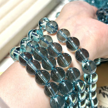 【12mm冰透】高透白仿水晶大卡琉璃散珠diy手链项链半成品配件