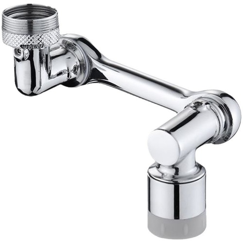 Washbasin universal faucet with adjustable robotic arm, rotatable bathroom washroom extension spout, splash-proof and mouth-rinsing.