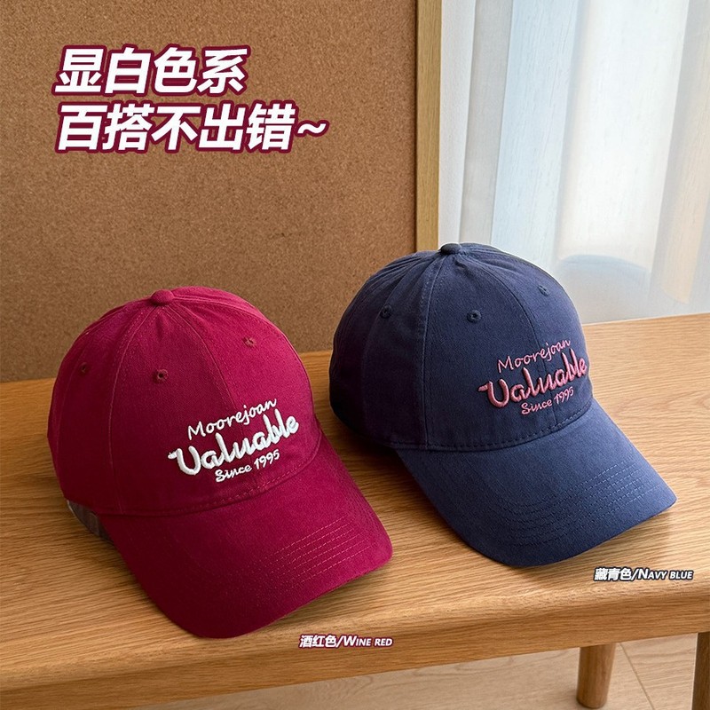 美式棒球帽街头潮牌软顶鸭舌帽学生帽子纯棉加宽帽檐显脸小男女生|undefined