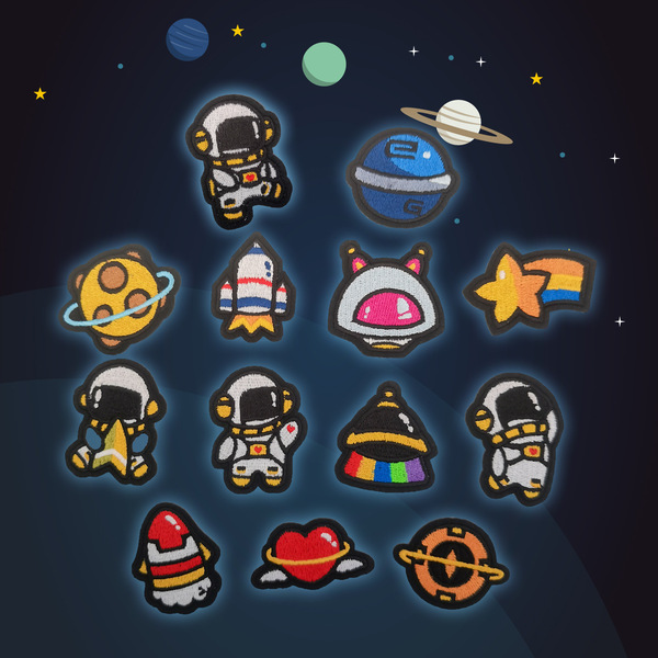 Genuine cartoon self-adhesive astronaut