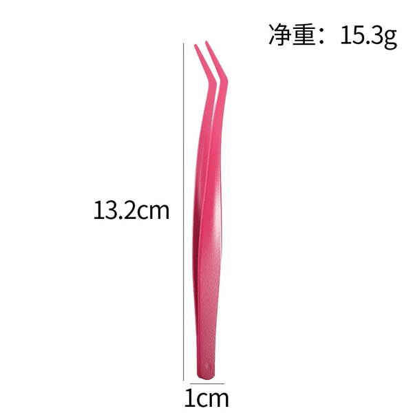 1.2mm anti-stick rose red round head gold feather clip
