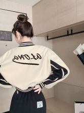 美式复古学院风棒球服女辣妹穿搭小个子ins短款上衣今年流行外套