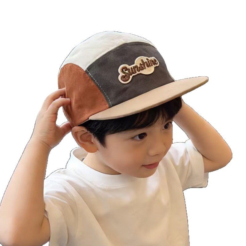 Kids Casual Sun Hat UPF 50+ Children's Winter Hat With Contrasting Colors, Plush Ear Protection, Warm, Unisex, Casual, Baby Windproof Baseball Cap,_voghion.com