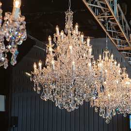 水晶吊灯法式夹片蜡烛灯客厅餐厅高档酒店展厅婚庆活动水晶吊灯k9