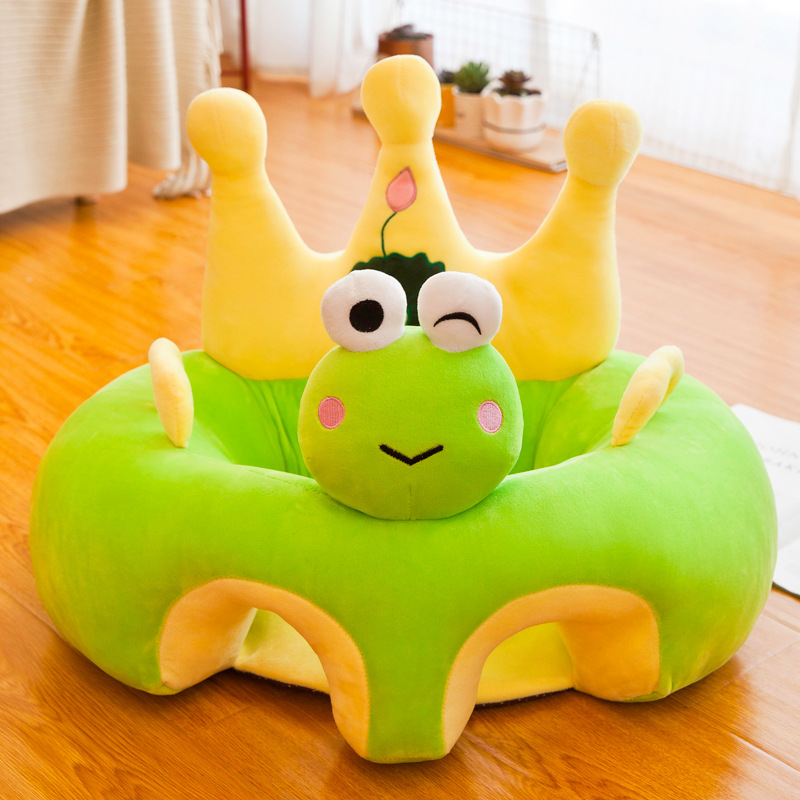 Asiento de Aprendizaje para Bebés, Anti-vuelco, Anti-caídas, Sofá de Peluche para Niños, Sofá Perezoso