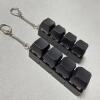 Four-button (black shell - black cap) * 2 set