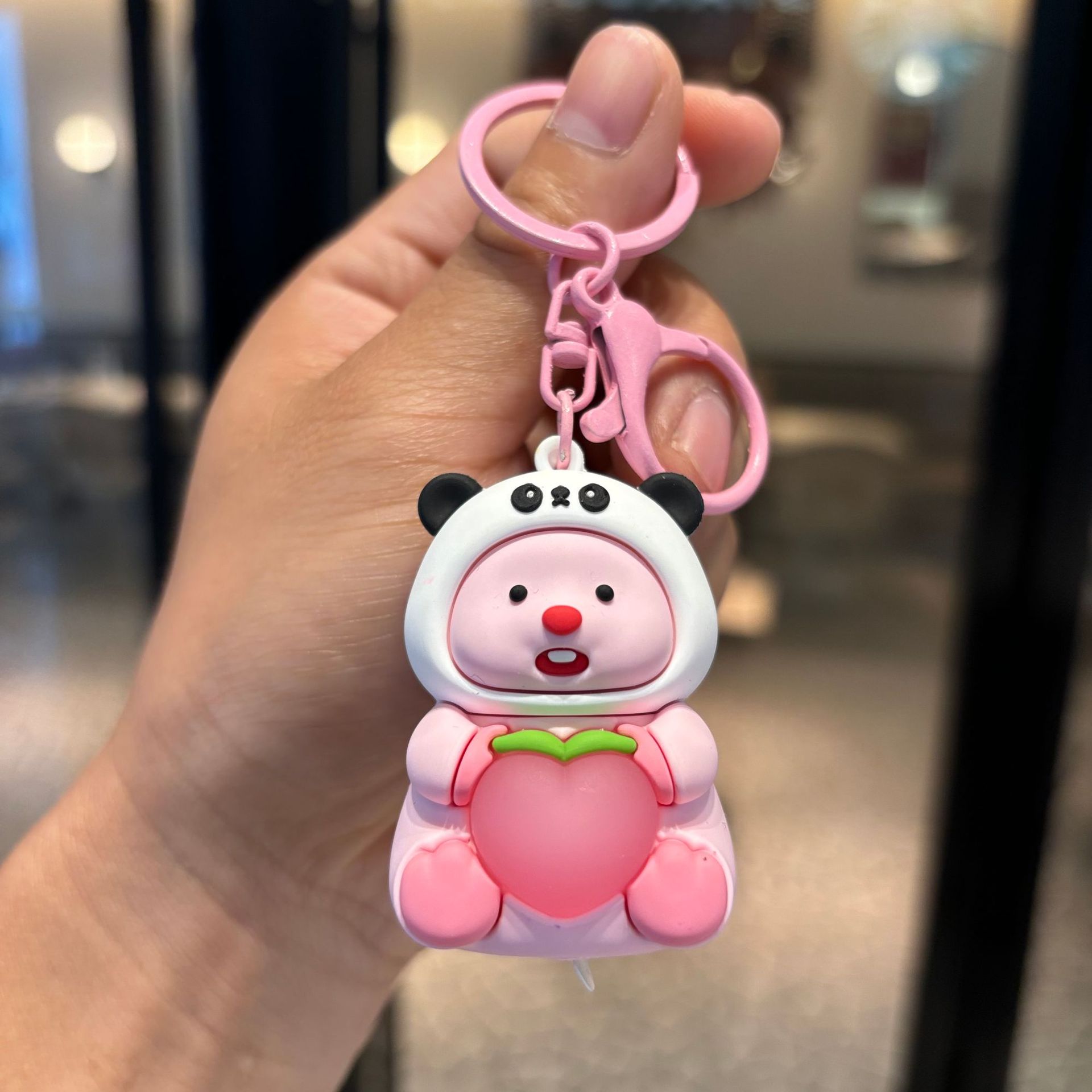 Transfronterizo Kapibara iluminación llavero Kullomi llavero muñeca pequeño beaver colgante colgante