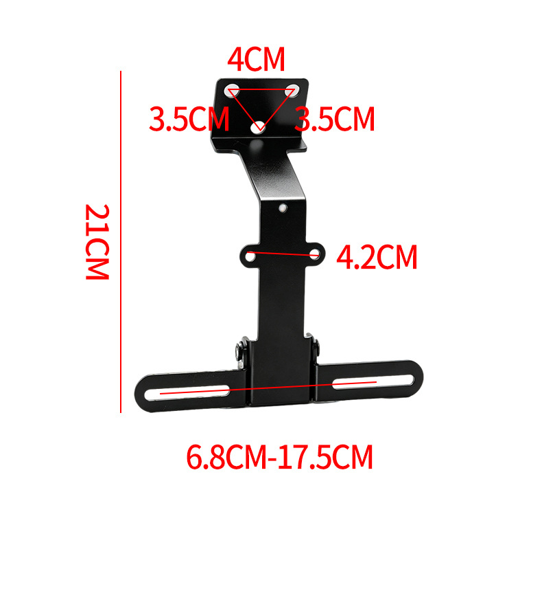 Suitable for Maverick FX/FXT license plate bracket, adjustable upward-moving fixed bracket, projection bracket, non-destructive direct modification