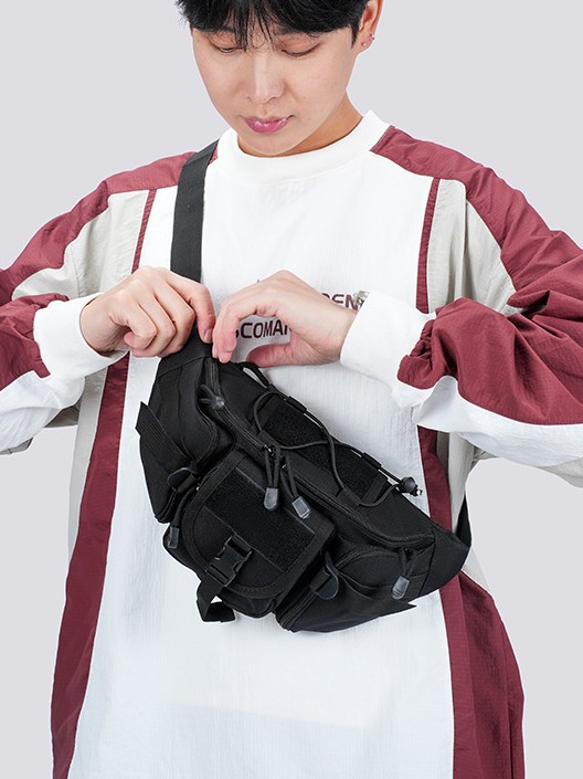 Mochila de ciclismo Mochila deportiva al aire libre Mochila de pecho resistente al desgaste Viajes de montaña Luya Mochila táctica multifuncional