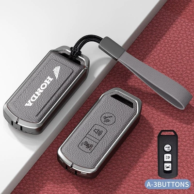 Car key bag | Liexing 125 Protective Shell - standard-type-a-gray-zinc-alloy-shell-hand-strap