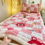 冬季新款三层牛奶绒学生宿舍软床垫上下铺褥子保暖单人地铺床褥