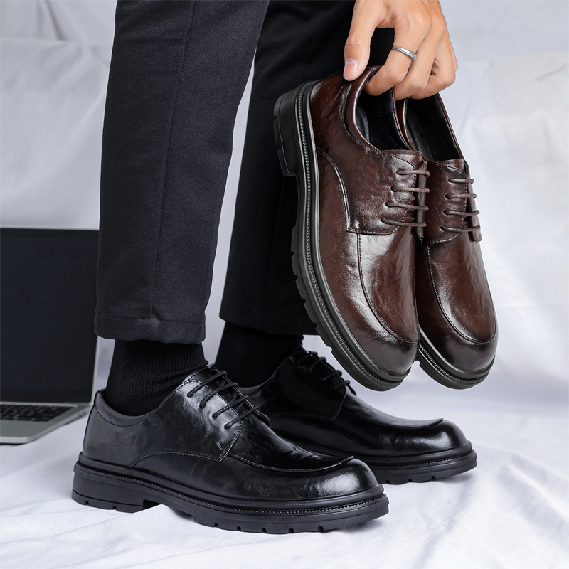 ShoeVault 48 Scarpe da sposo formali in pelle nera casual da uomo, taglia grande, modello Derby_voghion.com