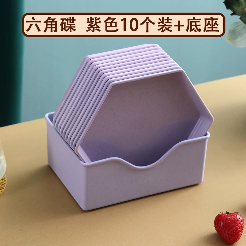Geometric Plastic Cute Desktop Trash Bin, Home Small Waste Can, Decorative Shapes & Colors
