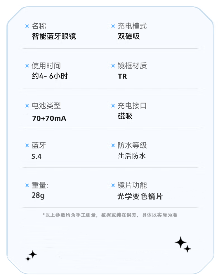 跨境AI智能翻译眼镜GS02变色防紫外线蓝牙磁吸听歌打电话眼镜