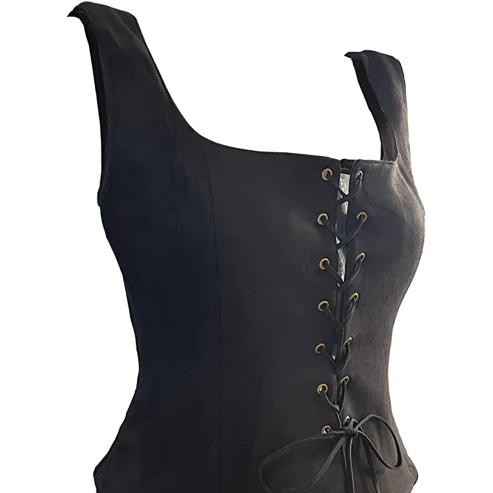 Amazon Renacimiento Viking cos ropa chaleco Chaleco de gamuza ropa de Halloween fábrica
