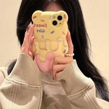 可爱融化奶油适用15Promax新款iPhone14手机壳苹果13软壳12女款11