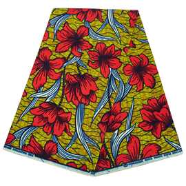 非洲蜡布双面棉质几何印花面料african fabric外贸布料现货6码起