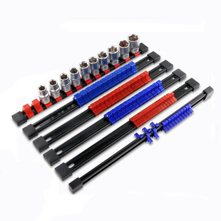 6-piece plastic sleeve rack multi-functional bracket 1/2 3/8 1/4 inch sleeve bracket without sleeve