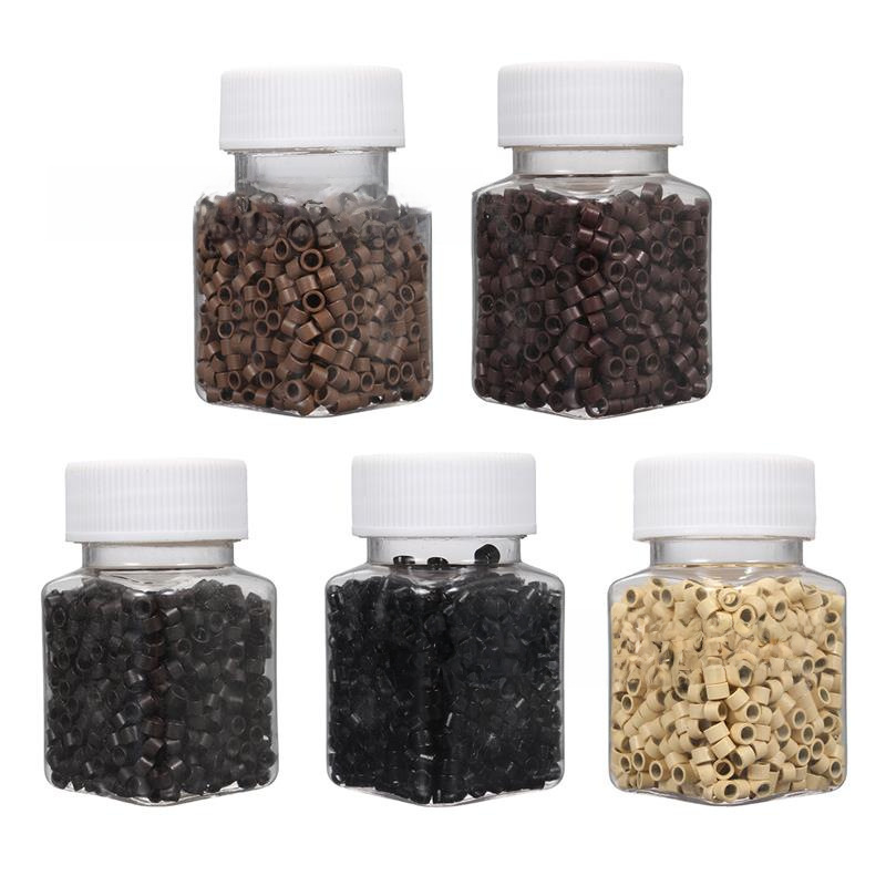 5030 hair extension ring wig silicone ring aluminum hair extension buckle stick feather hair extension tool ring loop hair