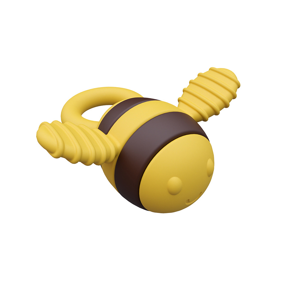 Bee teether (yellow brown without printing)