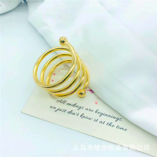 Napkin Ring Metal European Style Napkin Holder for Western Restaurant Hotel Decorative Ornaments Wholesale Light Luxury Style