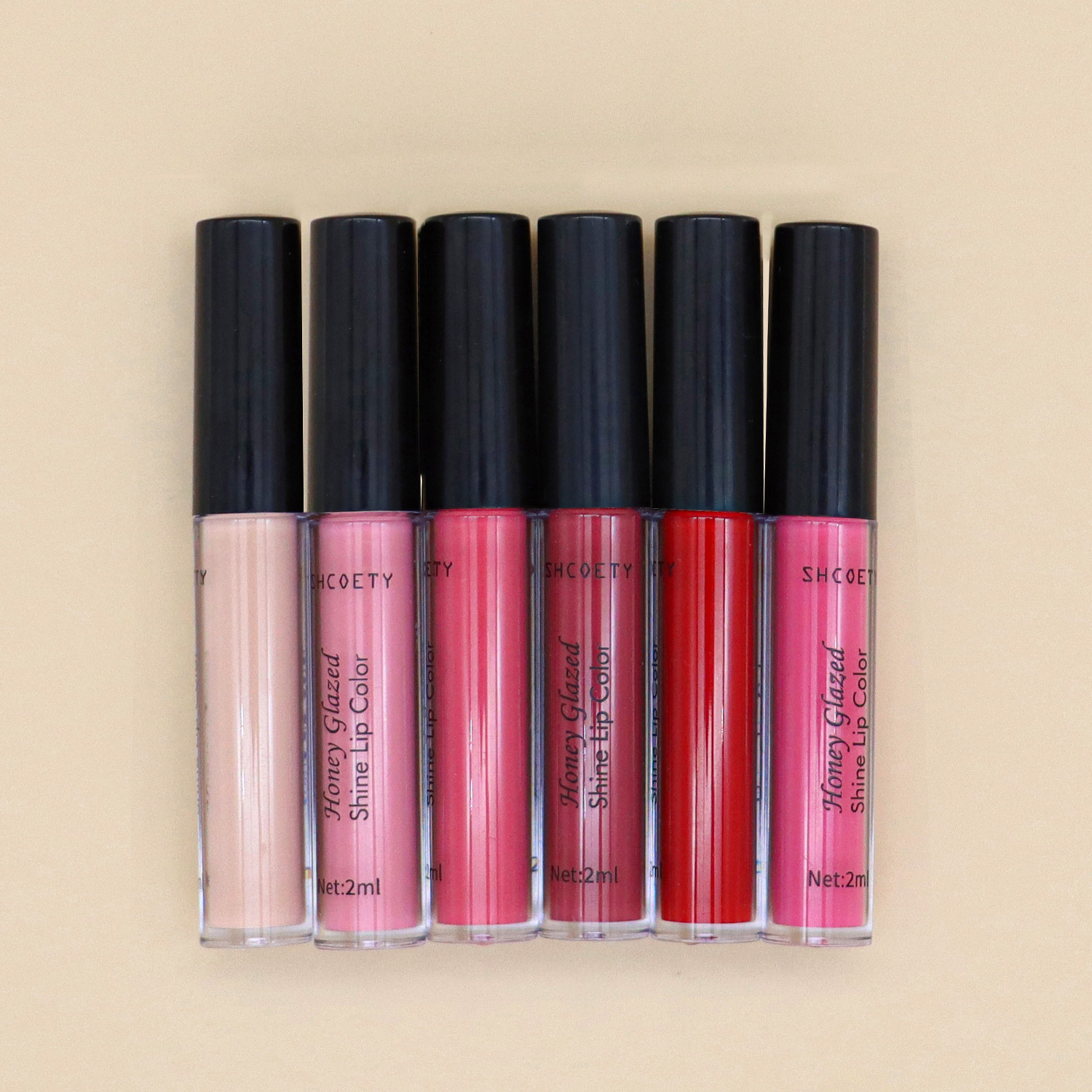 SHCOETY cross-border matte lip gloss long-lasting non-stick to cups and non-fading European and American nude lipstick lip gloss wholesale undefined