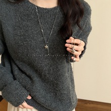 银河漫步~长款星星吊坠项链女2025新款小众毛衣链秋冬百搭配饰品