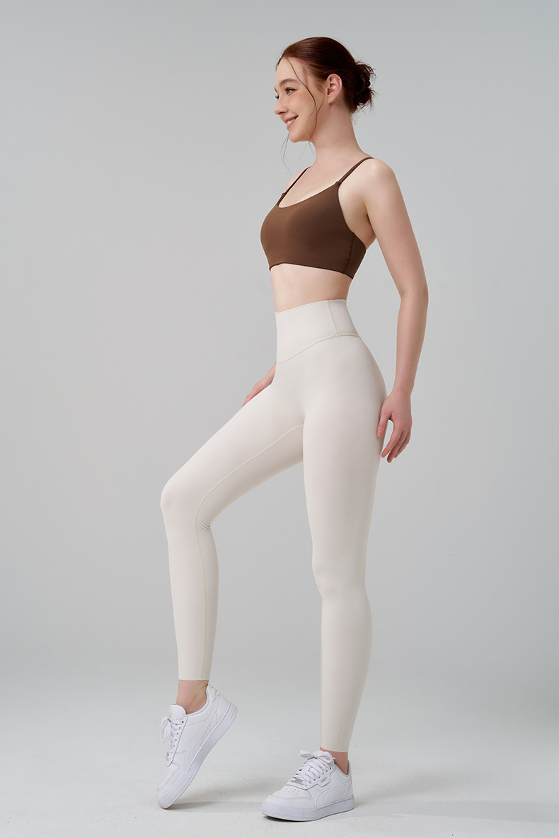 Fitness Sport Style Solid Color Nylon Super Elastic Lycra No Size Collarless Active Bottoms Pants display picture 19