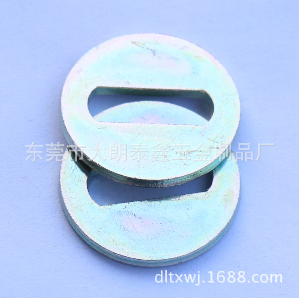 供应彩锌内方孔平垫圈 华司标准平垫 规格 M3-M30