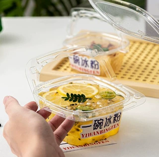 椰奶冻装烧仙草冰豆花甜品摆摊专用碗双皮奶一次性透明打包盒子