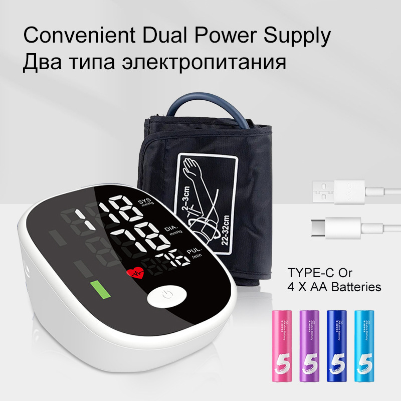 Esfigmomanómetro electrónico transfronterizo inglés tipo pulsera bomba dividida monitor doméstico de alta precisión fabricante de voz multinacional