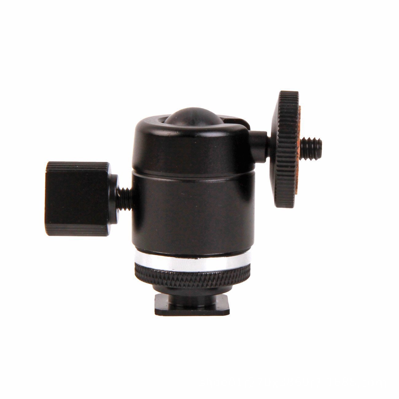 Soporte de cabeza de zapata caliente de cámara SLR flash Cabeza pequeña giratoria de 360 ° Cabeza universal de zapata caliente de metal completo