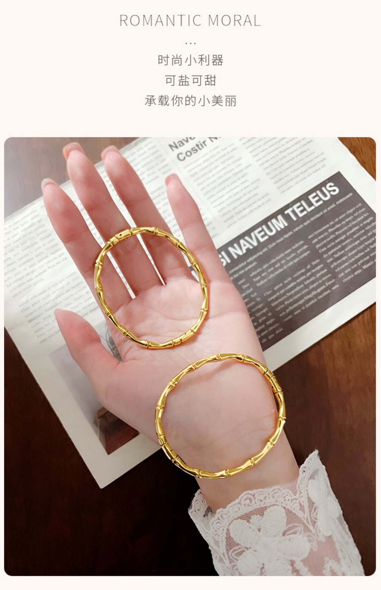 Daily, Shopping Occasion Elegant Solid Color Titanium Steel Plating Bangle
