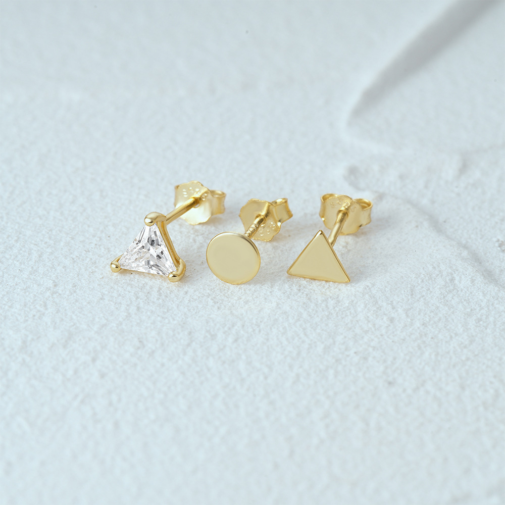 3g Weight Ear Studs Classification 1 Set Quantity Daily Occasion 925 Sterling Silver Material Star, Butterfly Pattern Women's Gender Plating Design Simple Style Style 1 Set 925 Sterling Silver Star Butterfly Ear Studs 54