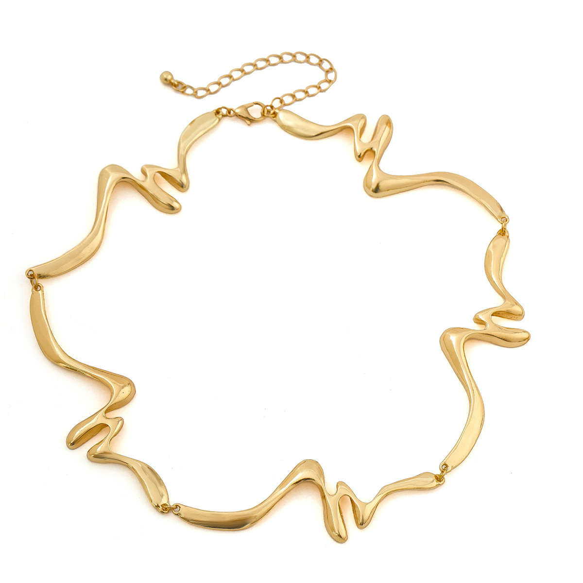 29g Weight Bracelets, Necklace Classification 1 Piece Quantity Holiday, Daily Occasion Alloy Material Irregular Pattern Women's Gender Punk, Streetwear Style Punk Streetwear Irregular Alloy Women's Bracelets Necklace 48
