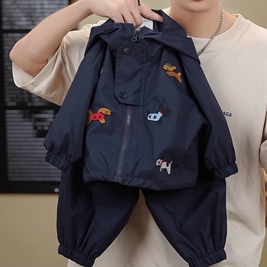 Niños y niñas otoño conjunto de ropa de trabajo 2025 nuevo niño ropa deportiva casual ropa de bebé moda dos piezas