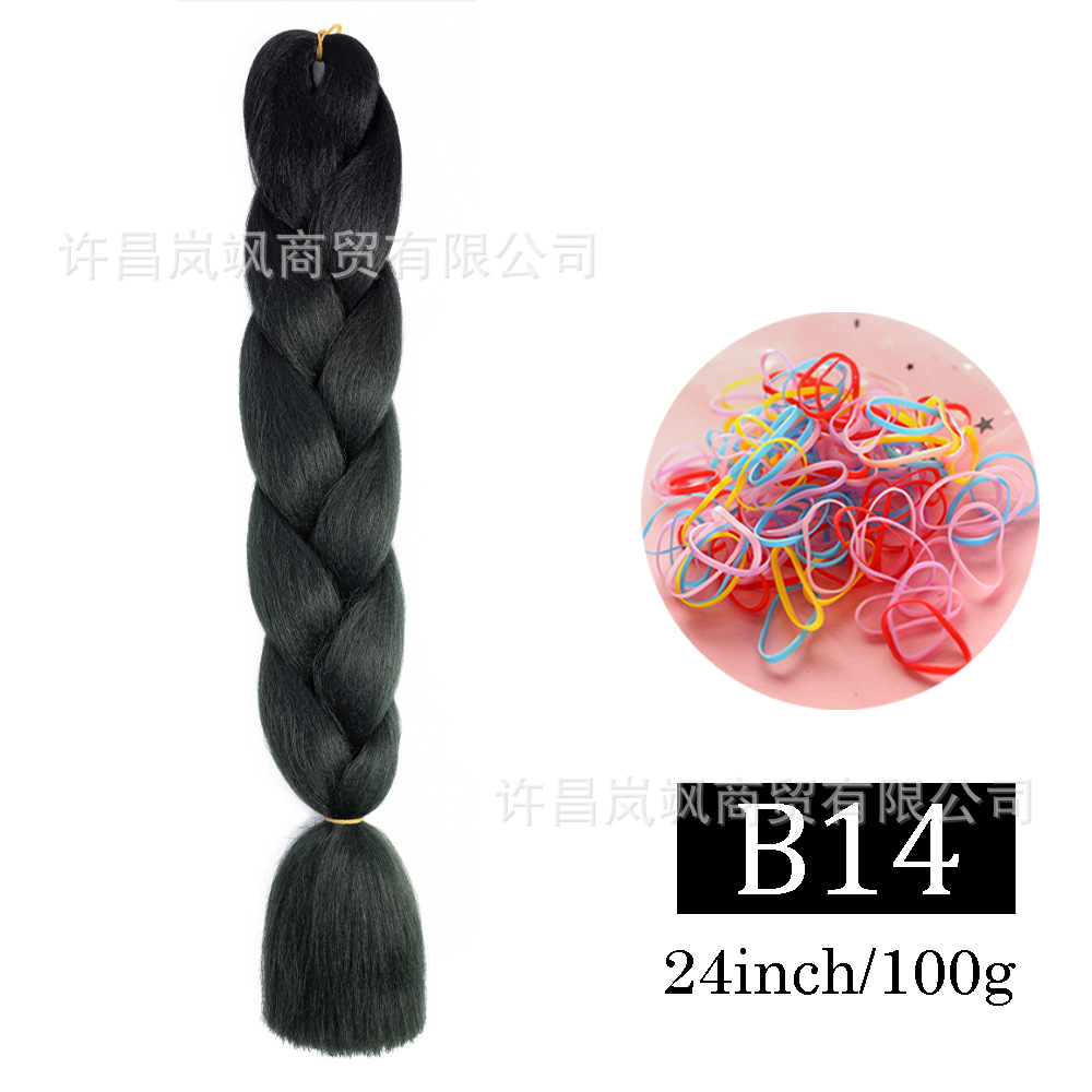 Peluca de trenza grande africana, color, trenza sucia, cuerda para el cabello, degradado, fibra química, trenza grande, reggae, hip-hop, trenza sucia, trenza