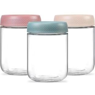Amazon Food Grade Glass Sealed Storage Jar Grain Storage Box Seasoning Jar Nut Candy Sub-Bottle
