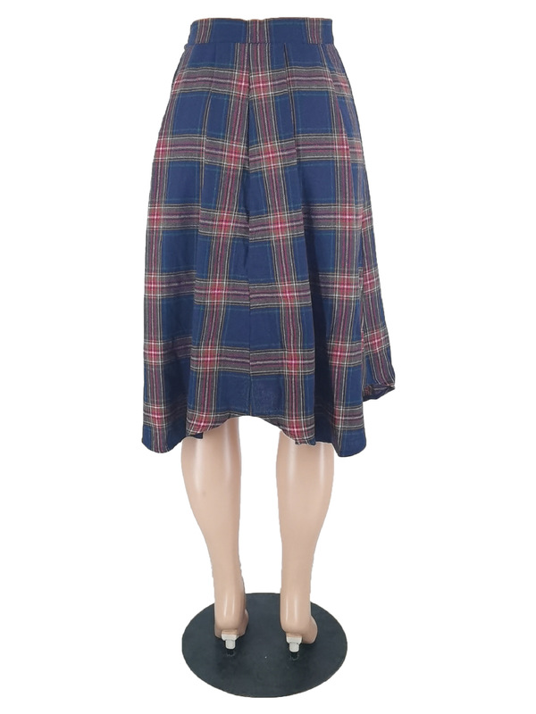 31333新型欧米婦人服外国貿易婦人服アマゾン熱売カジュアルセクシースリット格子スカート|undefined