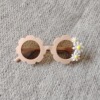 Children's sunglasses, fresh sun protection cream, cute glasses, new collection, flowered, UF-protection