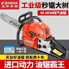五羊本田大功率油锯四冲程纯汽油锯原装进口伐木锯小型家用砍树机
