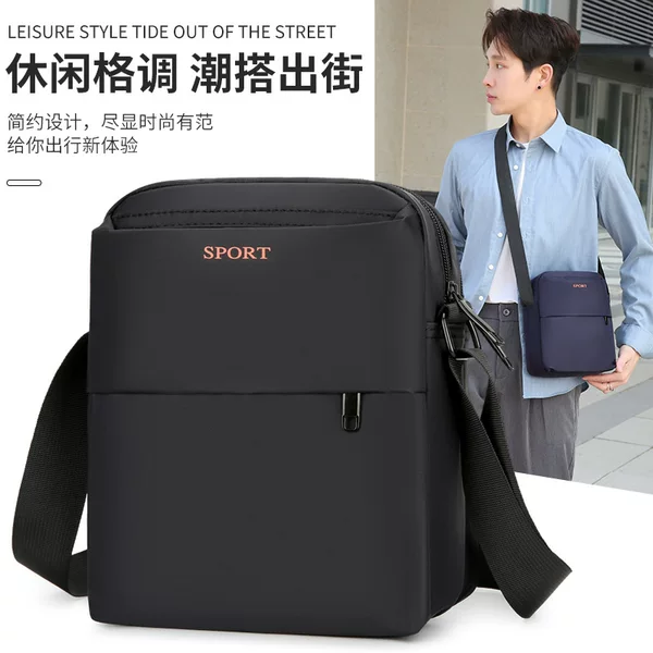 Men's Bags, Large-Capacity Shoulder Bags, Casual Sports Crossbody Bags, Multi-Compartment Commuter Small Shoulder Bags for Work and Commuting