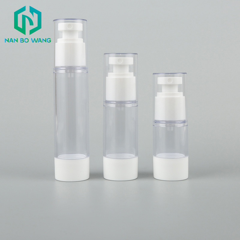 亚马逊厂家直销现货PP真空按压瓶粉底液乳液瓶喷雾瓶化妆品分装瓶