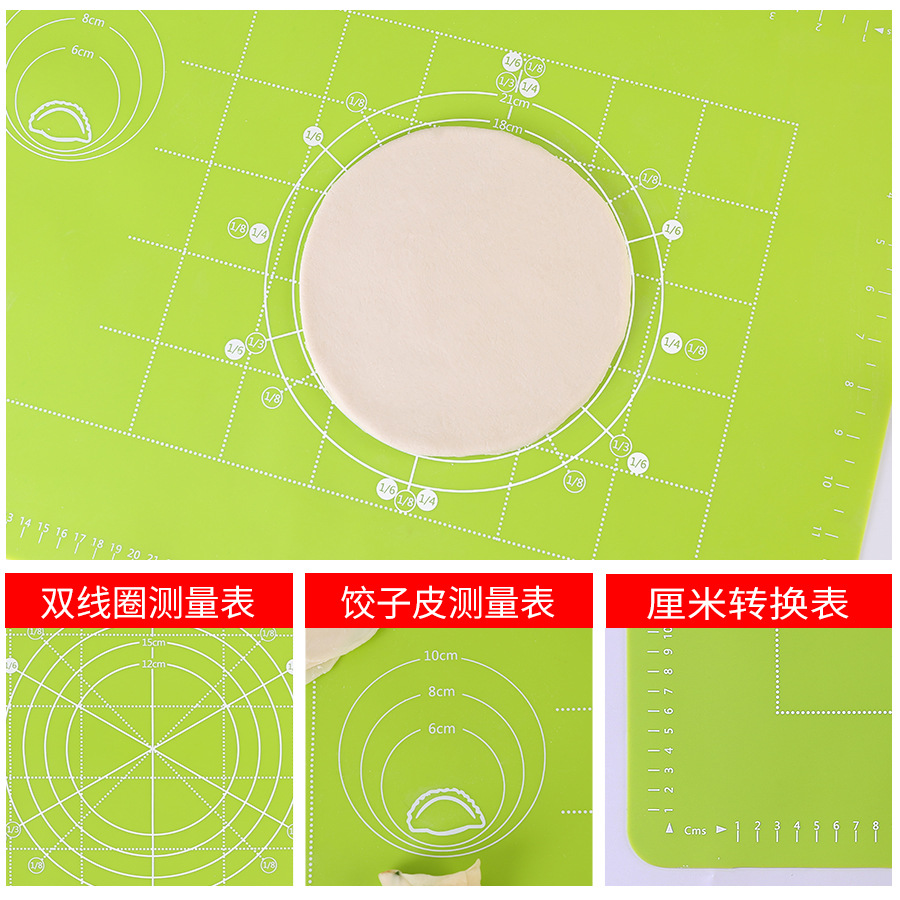 Thickened Silicone Rolling Mat Large Size with Graduations Kneading Mat Wholesale Baking Silicone Baking Mat Baking Tools