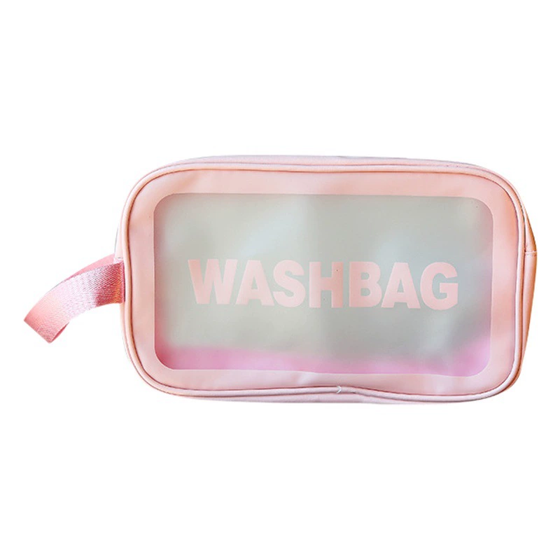 ПВХ сумка для мытья ручного макияжа водонепроницаемый большой емкости прозрачный путешествия хранения портативный мешок для хранения