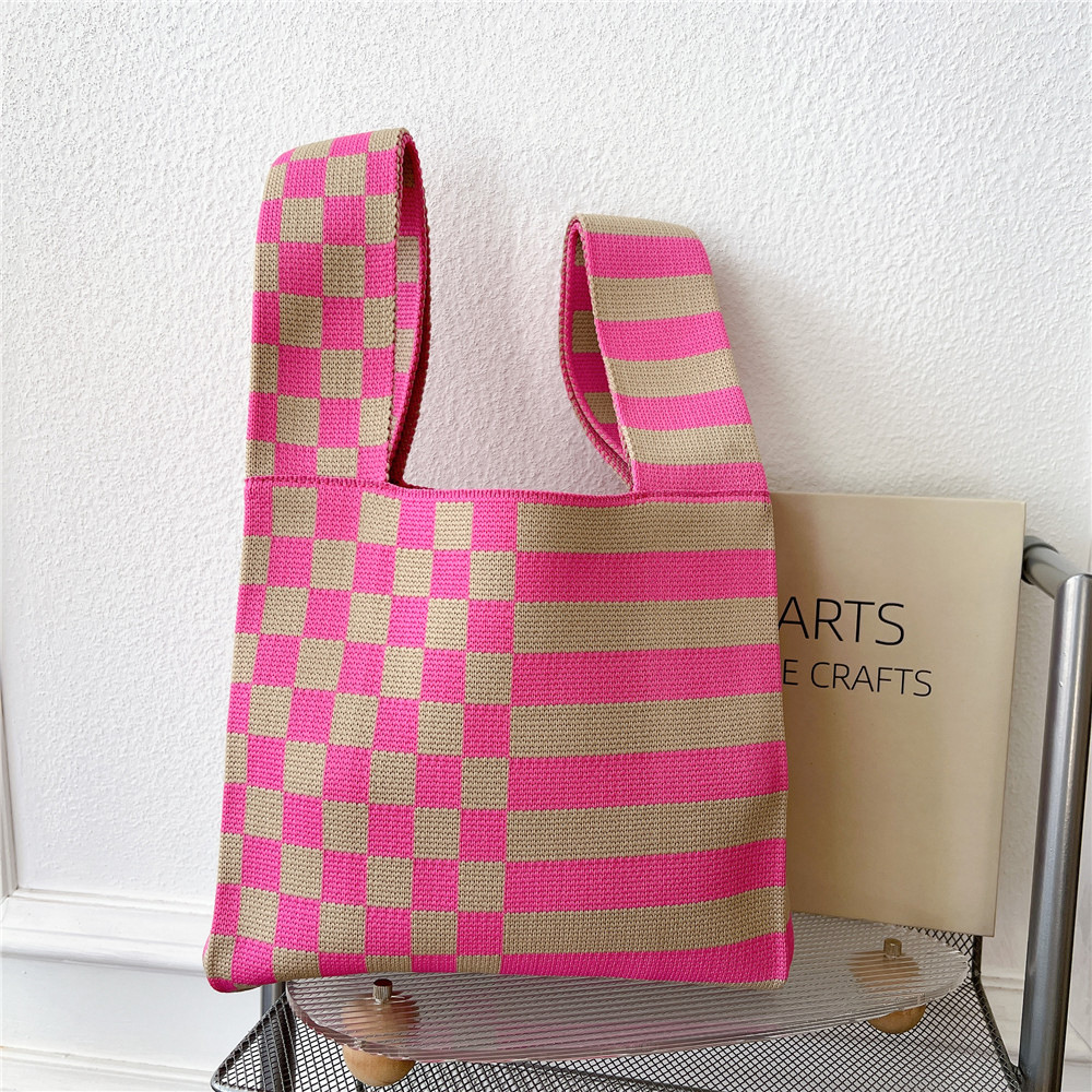 Women's Fashion Houndstooth Polyester Shopping Bags display picture 23