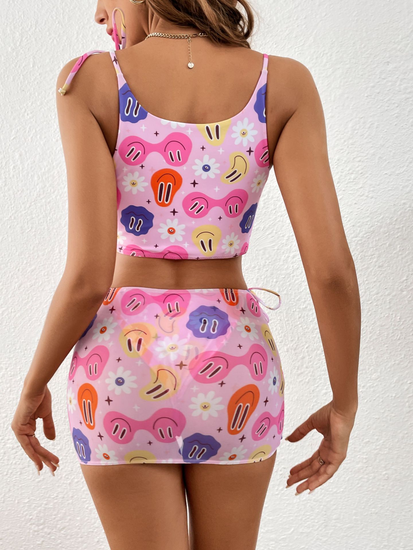 Swimsuit top tie detail
